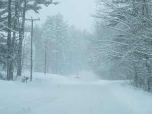 car in the snow