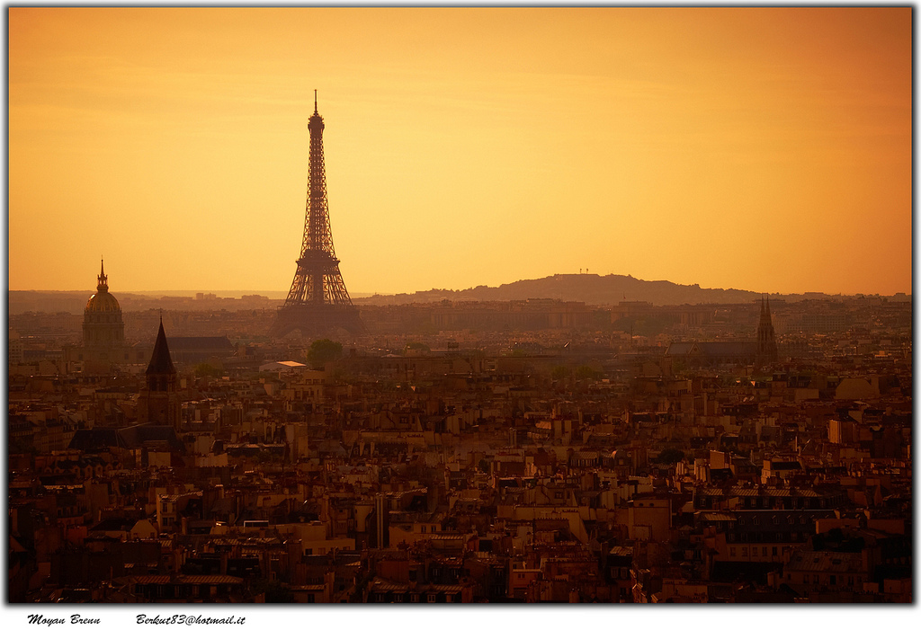 paris skyline by Moyan Brenn