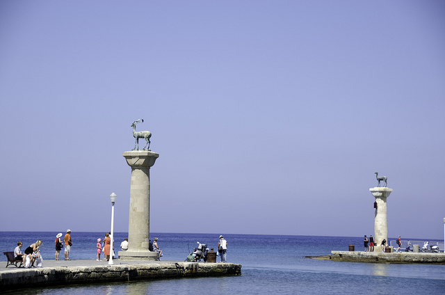 Rhodes-Statue Marking Colossus Feet by Bruce HH