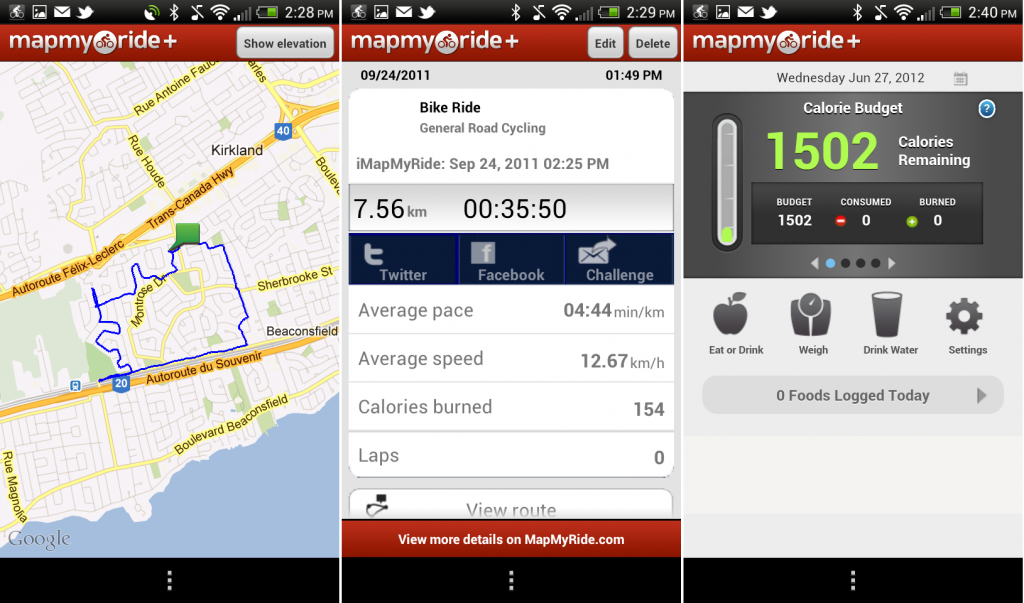 Map My Ride App