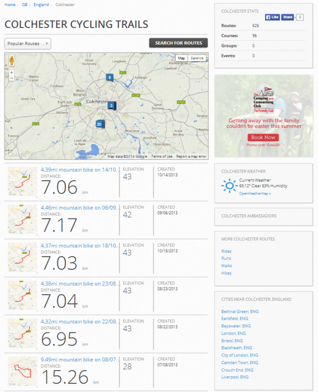 best map my ride app