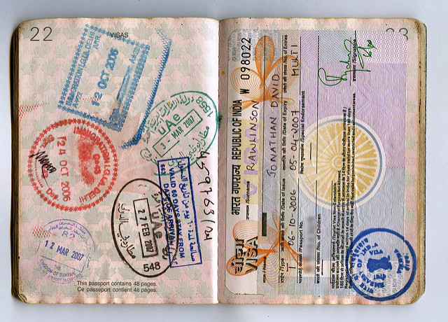 Image of passport and visa by Passport Pages by Jon Rawlinson