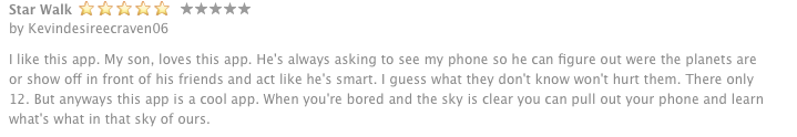 starwalker itunes reviews