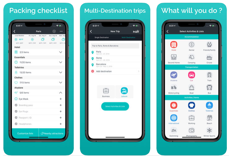 packr travel app