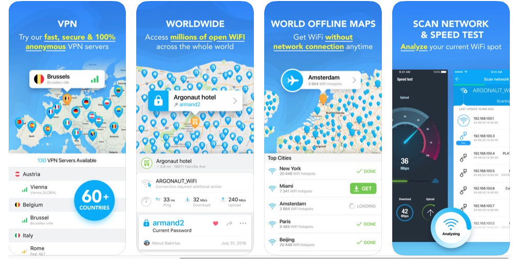 Wi-Fi Map travel App review 
