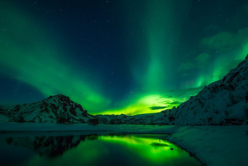 Island Nordlicht Reisebild