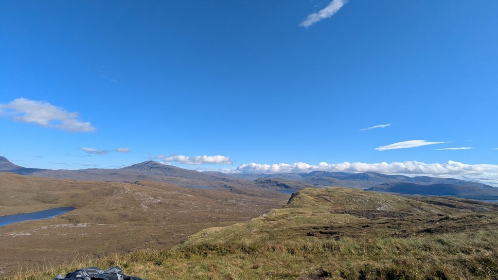 View from hill in Highlands Scotland